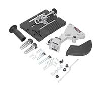 Supporto per smerigliatrice angolare Maniglia estesa in ferro di alluminio Pratica staffa per macchina da taglio scorrevole per smerigliatrice angolare 100 115 125 Grigio e nero