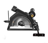 Supporto per smerigliatrice angolare per dischi da 100 mm e 125 mm, maschera di taglio regolabile da 0 a 45 gradi con raccolta della polvere, limite di profondità di 40 mm, struttura in ferro stabile