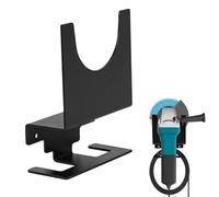 Supporto per Smerigliatrice Angolare, Supporto a Parete per Smerigliatrice E Lucidatrice con Gancio per Cavo, Supporto Flessibile per Smerigliatrici Angolari, Taglierine, Lucidatrici, Nero