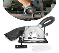 Supporto per smerigliatrice angolare, supporto angolare regolabile da 100 a 125 mm, con controllo della profondità di taglio antipolvere e regolazione dello smusso da 0 a 45 ° per un uso stabile in