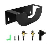 Supporto per Smerigliatrice Angolare, Supporto Smerigliatrice Angolare da Parete, Supporto per Smerigliatrice Universale con Viti di Fissaggio per Officina Garage, Acciaio Nero 16x5 cm