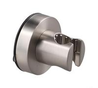 Supporto per soffione doccia con adesione multi-superficie per ceramica, vetro, metallo, plastica e finiture con venature del legno (spazzolato)