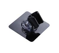 Supporto per soffione doccia, impermeabile, montaggio a parete, angolo regolabile, staffa per braccio doccia, nero, 7,2 x 7,2 cm