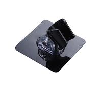 Supporto per soffione doccia, impermeabile, montaggio a parete, angolo regolabile, staffa per braccio doccia, nero, 7,2 x 7,2 cm
