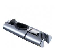 Supporto per soffione doccia in ABS cromato, staffa a clip per asta doccia, supporto per doccetta girevole a 360 gradi per asta ovale