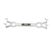 Supporto per soffione doccia professionale per miscelatore termostatico con quattro viti regolabili, 24 x 15 cm