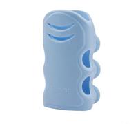 Supporto per soffione doccia regolabile per bagno, in gel di silice, montaggio a parete, con ventosa, installazione senza fori, doppio gancio per soffione doccia e accessori (blu)