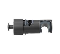 Supporto per soffione doccia senza trapano con altezza regolabile e gancio portaoggetti, adatto per aste doccia da 16 27 mm per un'installazione stabile e comoda del bagno (grigio)