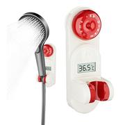Supporto per soffione doccia - Supporto da parete regolabile con colla forte, supporto girevole a 360° per il bagno | Supporto rimovibile per vasca da bagno | Home T