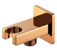 Supporto per soffione doccia, Supporto for soffione doccia a parete for bidet con flangia da 1/2" in ottone, confezione da 2 multicolore(Rose Gold)