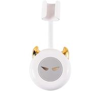 Supporto per soffione doccia, Supporto for soffione doccia con angolazione regolabile, luce, supporto for maniglia di lusso, gancio, 1 pezzo(White)