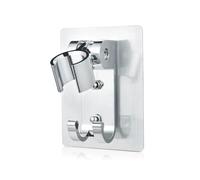 Supporto per soffione doccia, Supporto for soffione doccia regolabile in acciaio inossidabile con supporto da parete in gel for tipo G1/2 multicolore(White)