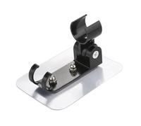 Supporto per soffione doccia, Supporto for soffione doccia regolabile in acciaio inossidabile con supporto da parete in gel for tipo G1/2 multicolore(Black)