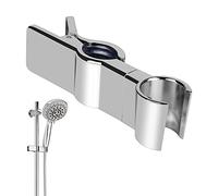 Supporto per soffione doccia Vegena, supporto per doccetta, supporto per doccia, senza foratura, regolabile, 22-25 mm, per bagno, metallo cromato