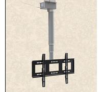 Supporto per sollevamento TV elettrico, supporto motorizzato regolabile per TV da 26-70 pollici, telecomando, montaggio a soffitto telescopico, design a basso profilo per uso domestico e ufficio
