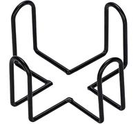 Supporto per sottobicchieri in ferro nero, in metallo, per sottobicchieri rotondi e quadrati, sottobicchieri, utensili da bar (11,2 x 11,2 x 6,3 cm)