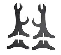 Supporto per spada Supporto per esposizione per spada da samurai con base stabile in acrilico premium a due strati per esposizione della collezione di decorazioni per la casa (Nera)