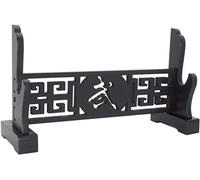 武 Supporto per spada Supporto per spada Tai Chi nero Supporto per arma Espositore per spada giapponese Samurai Appendiabiti e supporto per spada standard Supporto per spada a strati （1 Livello）