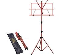 Supporto per spartiti in altezza regolabile per spartiti e spartiti, portatile, pieghevole, in metallo, leggero, per musica per la casa (colore : Braun)