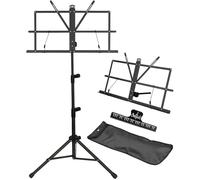 supporto per spartiti, leggio musicale, portatile, regolabile, pieghevole, in...