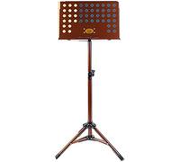 Supporto per spartiti musicale portatile regolabile in altezza per violino chitarra spartiti Stand per orchestre cori (colore: marrone_B)