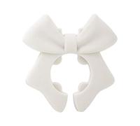 Supporto per spatola, vassoio porta utensili resistente al calore, supporto per mestolo salvaspazio con fiocco, tappetino per raccogliere le gocce sul piano di lavoro, accessorio da cucina per casa