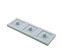 Supporto per spazzolino elettrico compatibile con le principali marche, incluso vassoio antigoccia (marmo, triplo)