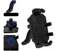 Supporto per specchietto retrovisore da bicicletta, supporto antiurto con rotazione a 360°, installazione senza attrezzi, presa sicura per smartphone da 4,7 a 7 pollici, accessorio per ciclismo