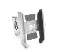 Supporto Per Specchietto Retrovisore Per Moto Supporto Per Cellulare Supporto Per Navigazione GPS Per Piaggio MP3 250 300 500 HPE Sport Scooter Staffa Di Navigazione(Argento,Handlebar)