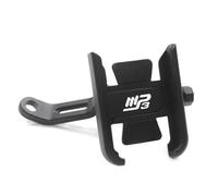 Supporto Per Specchietto Retrovisore Per Moto Supporto Per Cellulare Supporto Per Navigazione GPS Per Piaggio MP3 250 300 500 HPE Sport Scooter Staffa Di Navigazione(NERO,Specchio)