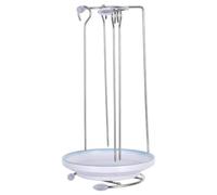 Supporto per Spiedini Barbecue in Acciaio Inox, Set 1 Pezzo | Design Verticale con Punte e Vassoio, Riutilizzabile e Salvaspazio, per Carne e Maiale All'aperto