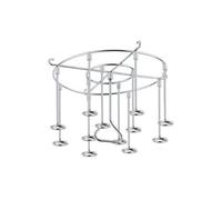 Supporto per spiedini, in acciaio inox, per friggitrice ad aria verticale, non c'è bisogno di capovolgere, per forno, pentola a pressione, friggitrice ad aria (18,5 cm x 9,5 cm)