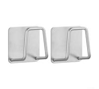 Supporto per spugna in metallo con ventosa per lavello da cucina, organizer per lavello, con efficace design drenante, gancio per montaggio a parete salvaspazio (argento)