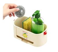 Supporto per spugna per lavello da cucina Organizer ad asciugatura rapida | Scaffale in spugna rimovibile da utilizzare sul piano di lavoro come portasapone per spazzole e strumenti di pulizia e anche