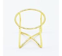 Supporto per spugnette da trucco per cipria e spugne, 1 pezzo, colore oro, resistente e alla moda