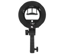 Supporto per Staffa Tipo S per Supporto Bowens per Ombrello Riflettore Flash Softbox Beauty Dish, Ampia Maniglia di Regolazione, Supporto per Ombrello Integrato e più Compatto