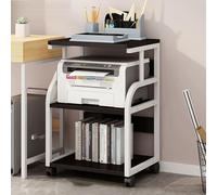 Supporto per stampante 2/3/4, tavolo per stampante mobile da pavimento, ripiano multifunzione su ruote, carrello per stampanti pesanti, ripiani per riporre oggetti per ufficio, fax, comodini