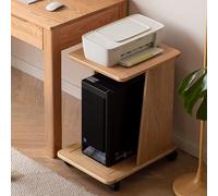 Supporto per stampante a 2 livelli, in legno, con spazio per casa, ufficio, comodini per computer, PC, trituratori, fax scanner