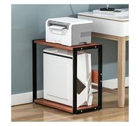 Supporto per stampante a 2 livelli Telaio in acciaio Mensola per stampante Home Office Supporto per stampante desktop Robusto Rack per stampante multifunzione salvaspazio per stampanti e forniture