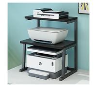 Supporto per stampante con contenitore, ripiano multifunzione per stampante per casa, ufficio, cucina e scrivania, supporto salvaspazio per stampante dal design elegante