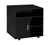 SUPPORTO PER STAMPANTE HOMCOM IT924-012BK - Nero, Pannello di particelle, 60x65.5x50 cm