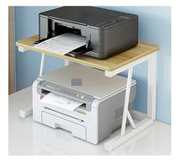 Supporto per stampante in legno da ufficio Desktop nizer Tavolo per stampante in metallo per stampante domestica Rack di stoccaggio per fotocopiatrice Scaffale per stampante per scrivania Risparmio di