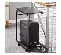 Supporto per stampante mobile, carrello per stampante, organizer per CPU, per casa e ufficio, piccolo tavolino multiuso per fax, con rotella girevole, organizer per spazio di lavoro (colore: