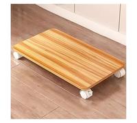 Supporto per stampante mobile con ruote bloccabili, 1 ripiano compatto per stampante, per casa e ufficio, beige, 40 x 45 cm, perfetto per piccoli spazi