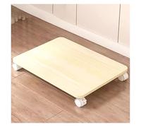 Supporto per stampante mobile con ruote bloccabili, ripiano compatto per stampante a 1 livello, per piccoli spazi, carrello per stampante giallo (altezza 60 x larghezza 45) - perfetto per uso