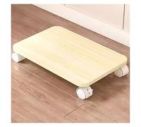 Supporto per stampante mobile con ruote bloccabili sotto la scrivania, carrello per stampante, compatto, per casa e ufficio, design salvaspazio, colore giallo, B-45 x 30 cm