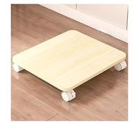 Supporto per stampante mobile con ruote di bloccaggio, 1 ripiano sotto la scrivania, ripiano per stampante, carrello compatto per piccoli spazi, carrello per stampante giallo (F 40 x 45 cm)