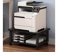 Supporto per stampante mobile con ruote Ripiani di rotolamento per ufficio Carrello di stoccaggio versatile per stampanti Supporto macchina sotto scrivania Carrello stampante regolabile con ruote