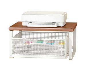 Supporto per stampante, organizer regolabile a doppio livello, supporto per stampante domestica, tavolino per forno, caffettiera, tostapane, casa, ufficio, cucina, bancone di lavoro