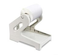 Supporto per stampante per etichette Dymo per stampanti Zebra Machines | Realizzato in robusta plastica ABS, finitura bianca, impedisce l'inclinazione, supporta rotoli di diametro massimo 20,1 cm